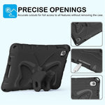 For Xiaomi Redmi Pad 2 SE / Pad 2 9.7 Case Butterfly Kickstand EVA Tablet Cover with Shoulder Strap