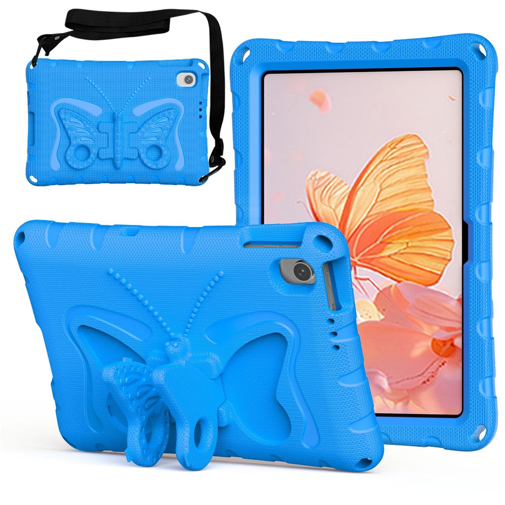 For Xiaomi Redmi Pad 2 SE / Pad 2 9.7 Case Butterfly Kickstand EVA Tablet Cover with Shoulder Strap
