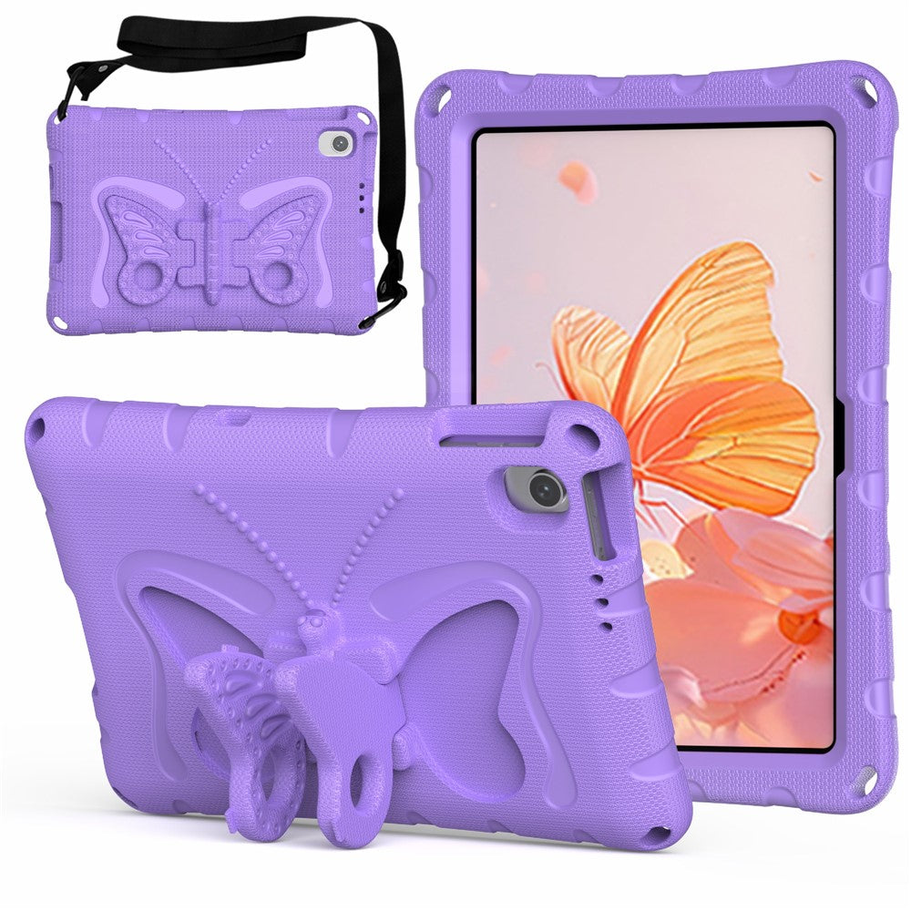 For Xiaomi Redmi Pad 2 SE / Pad 2 9.7 Case Butterfly Kickstand EVA Tablet Cover with Shoulder Strap