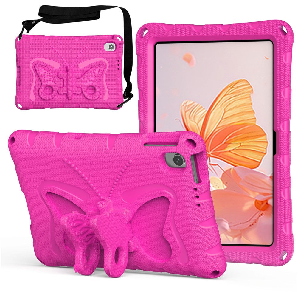 For Xiaomi Redmi Pad 2 SE / Pad 2 9.7 Case Butterfly Kickstand EVA Tablet Cover with Shoulder Strap