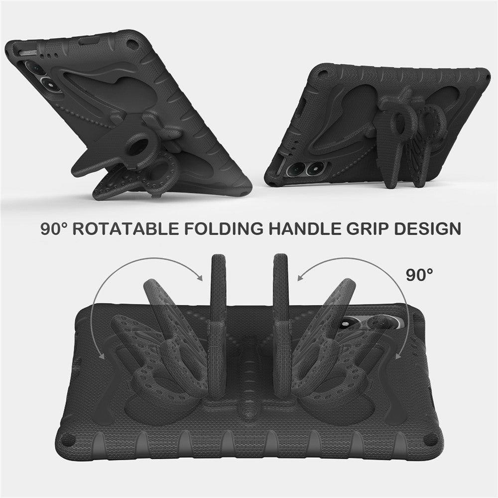 Surfplattaskal för Huawei MatePad 11.5 (2026) / MatePad 11.5 2025 / MatePad 11.5 S (2025) / Honor Pad V9 / Pad GT, Fjärilsstöd EVA-fodral med axelrem