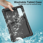 For Lenovo Yoga Tab 11.1 / TECNO Megapad SE Case Butterfly Kickstand EVA Tablet Cover with Shoulder Strap