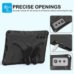 For Lenovo Yoga Tab 11.1 / TECNO Megapad SE Case Butterfly Kickstand EVA Tablet Cover with Shoulder Strap