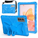For Lenovo Yoga Tab 11.1 / TECNO Megapad SE Case Butterfly Kickstand EVA Tablet Cover with Shoulder Strap