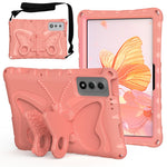 For Lenovo Yoga Tab 11.1 / TECNO Megapad SE Case Butterfly Kickstand EVA Tablet Cover with Shoulder Strap