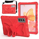For Lenovo Yoga Tab 11.1 / TECNO Megapad SE Case Butterfly Kickstand EVA Tablet Cover with Shoulder Strap
