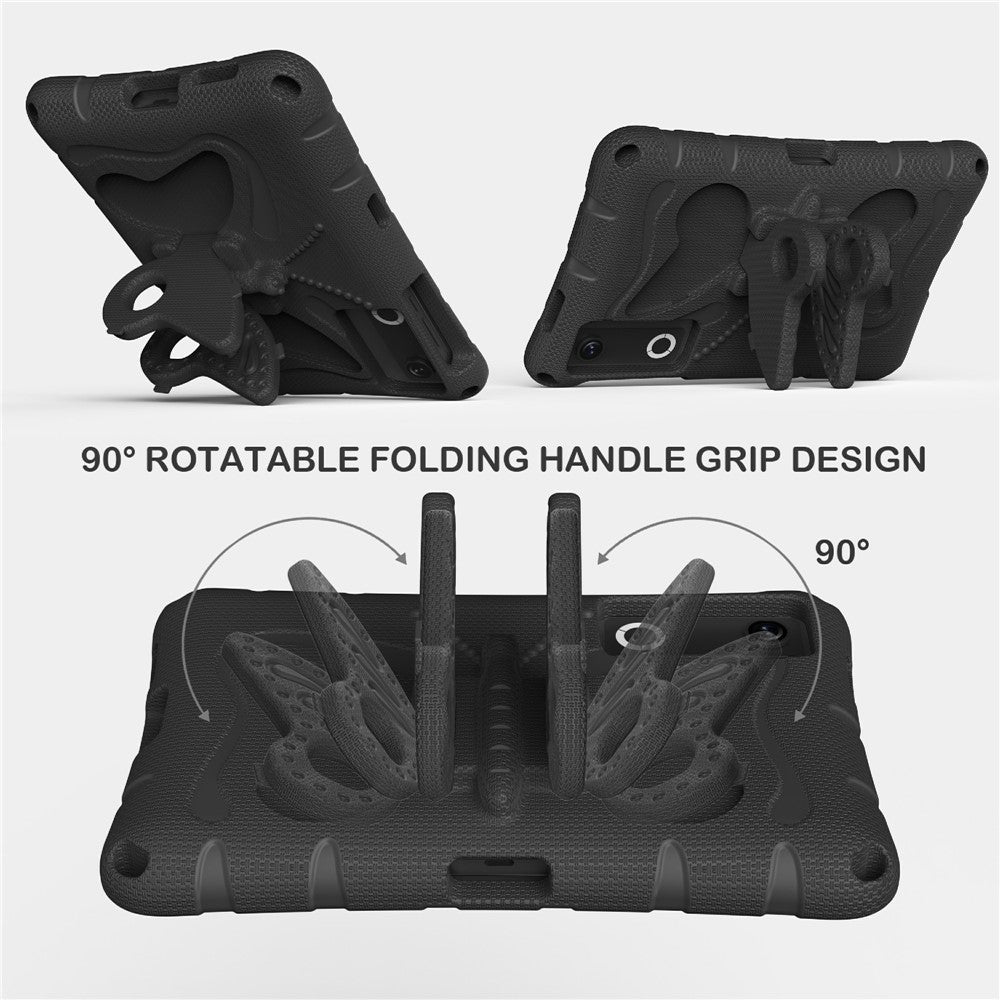 For Lenovo Legion Y700 (Gen 5) / Y700 Gen 4 Case Butterfly Kickstand EVA Tablet Cover with Shoulder Strap