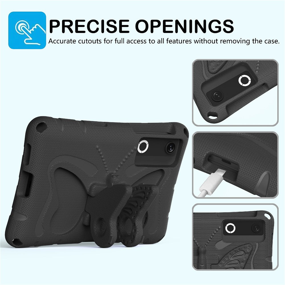 For Lenovo Legion Y700 (Gen 5) / Y700 Gen 4 Case Butterfly Kickstand EVA Tablet Cover with Shoulder Strap
