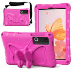 For Lenovo Legion Y700 (Gen 5) / Y700 Gen 4 Case Butterfly Kickstand EVA Tablet Cover with Shoulder Strap