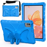 Tablet Case For Honor Pad X9 / Pad X8a / Pad X8b / Infinix XPAD 30E / Xpad 20 / TECNO Megapad 11 , Butterfly Kickstand EVA Cover with Shoulder Strap