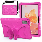 Tablet Case For Honor Pad X9 / Pad X8a / Pad X8b / Infinix XPAD 30E / Xpad 20 / TECNO Megapad 11 , Butterfly Kickstand EVA Cover with Shoulder Strap