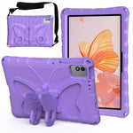Tablet Case For Honor Pad X9 / Pad X8a / Pad X8b / Infinix XPAD 30E / Xpad 20 / TECNO Megapad 11 , Butterfly Kickstand EVA Cover with Shoulder Strap