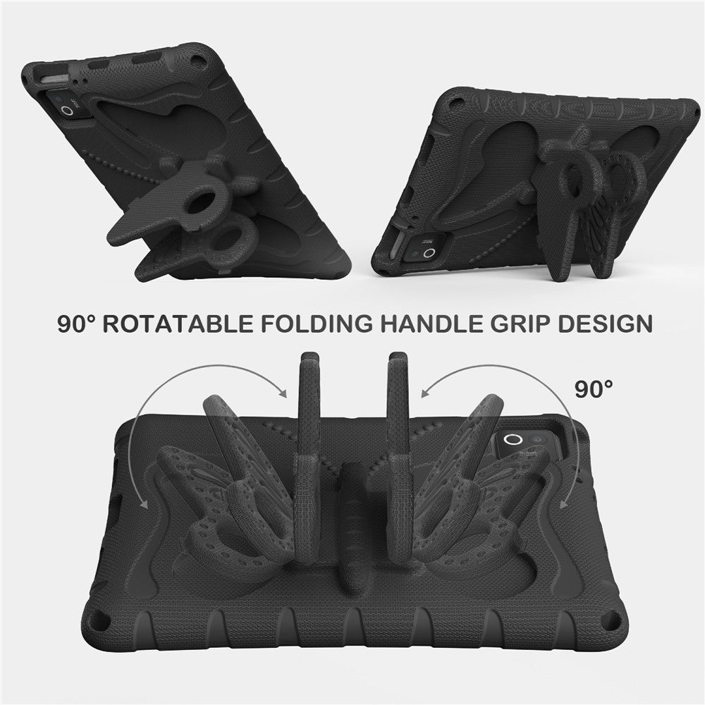 Tablet Case For Xiaomi Poco Pad X1 / Pad 8 / Pad 8 Pro / Pad 7 / Pad 7 Pro , Butterfly Kickstand EVA Cover with Shoulder Strap