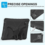 Tablet Case For Xiaomi Poco Pad X1 / Pad 8 / Pad 8 Pro / Pad 7 / Pad 7 Pro , Butterfly Kickstand EVA Cover with Shoulder Strap