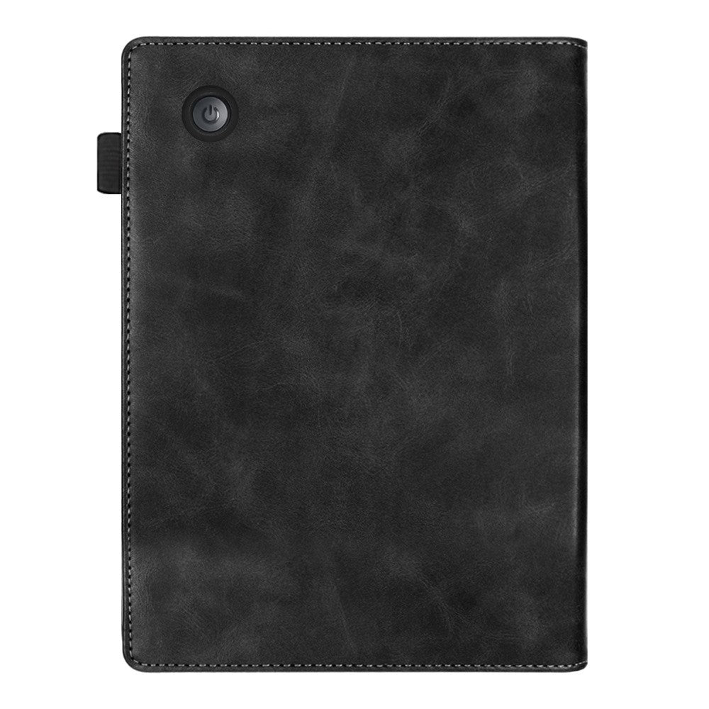 For Kobo Clara Colour / Clara BW Case Kickstand PU Leather E-Reader Cover with Hand Strap