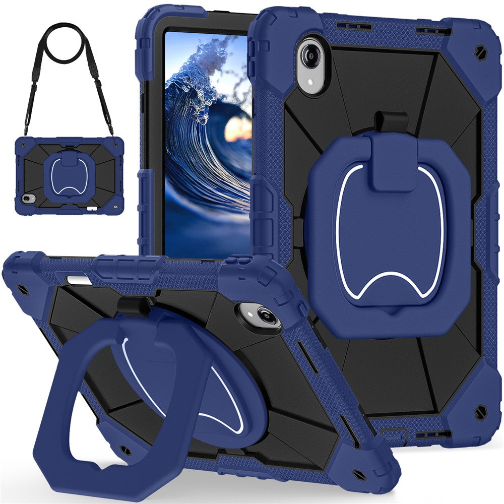 For Lenovo Idea Tab Pro Gen 2 / Xiaoxin Pad Pro 13 Case Silicone + PC Hand Grip Kickstand Tablet Cover with Shoulder Strap