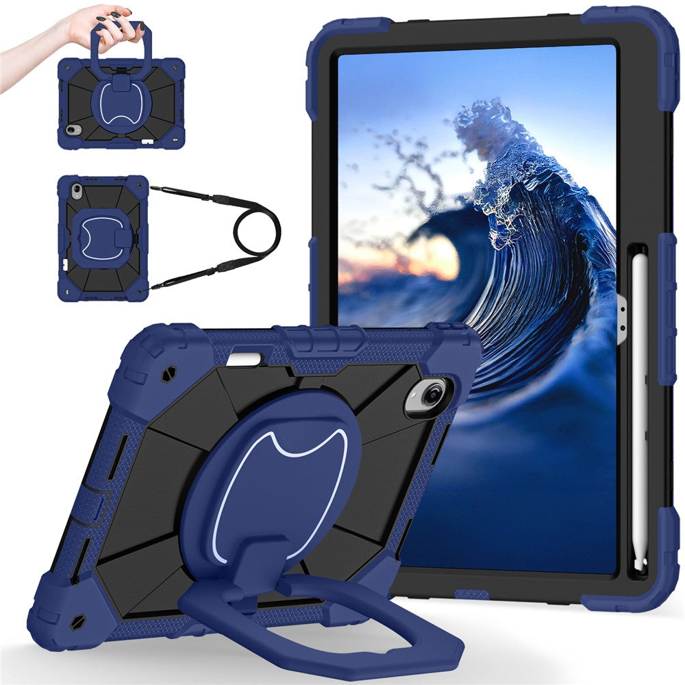For Lenovo Idea Tab Pro Gen 2 / Xiaoxin Pad Pro 13 Case Silicone + PC Hand Grip Kickstand Tablet Cover with Shoulder Strap