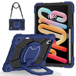 For Lenovo Idea Tab Pro Gen 2 / Xiaoxin Pad Pro 13 Case Silicone + PC Hand Grip Kickstand Tablet Cover with Shoulder Strap
