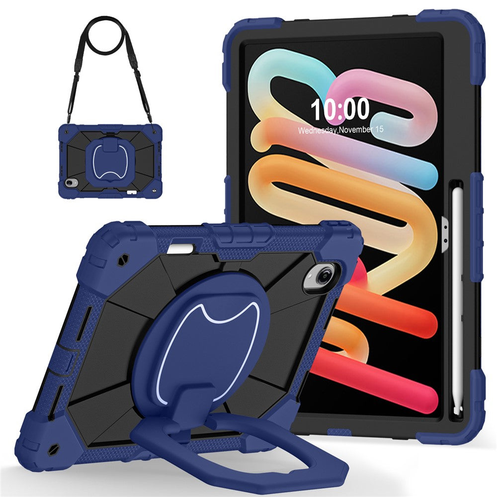For Lenovo Idea Tab Pro Gen 2 / Xiaoxin Pad Pro 13 Case Silicone + PC Hand Grip Kickstand Tablet Cover with Shoulder Strap