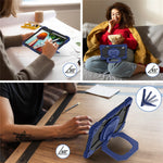 For Lenovo Idea Tab Pro Gen 2 / Xiaoxin Pad Pro 13 Case Silicone + PC Hand Grip Kickstand Tablet Cover with Shoulder Strap