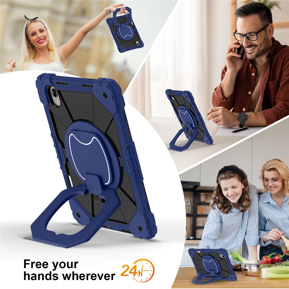 For Lenovo Idea Tab Pro Gen 2 / Xiaoxin Pad Pro 13 Case Silicone + PC Hand Grip Kickstand Tablet Cover with Shoulder Strap
