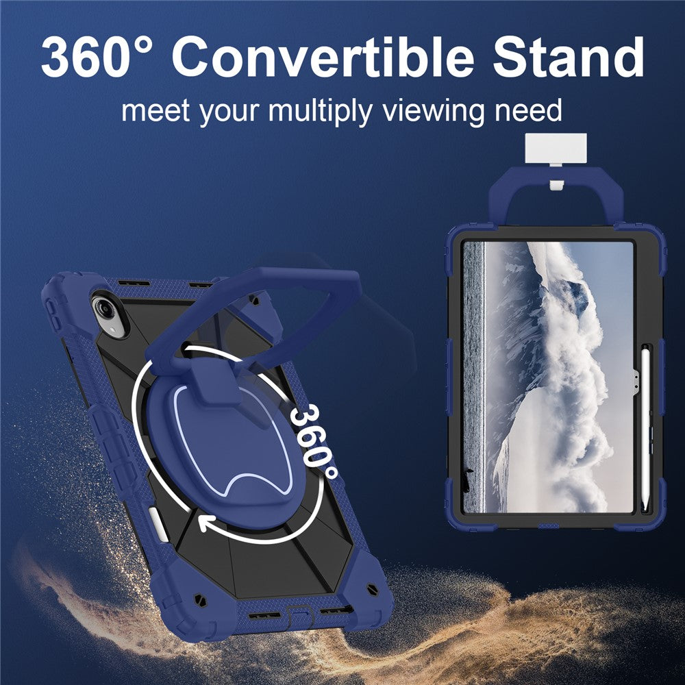 For Lenovo Idea Tab Pro Gen 2 / Xiaoxin Pad Pro 13 Case Silicone + PC Hand Grip Kickstand Tablet Cover with Shoulder Strap