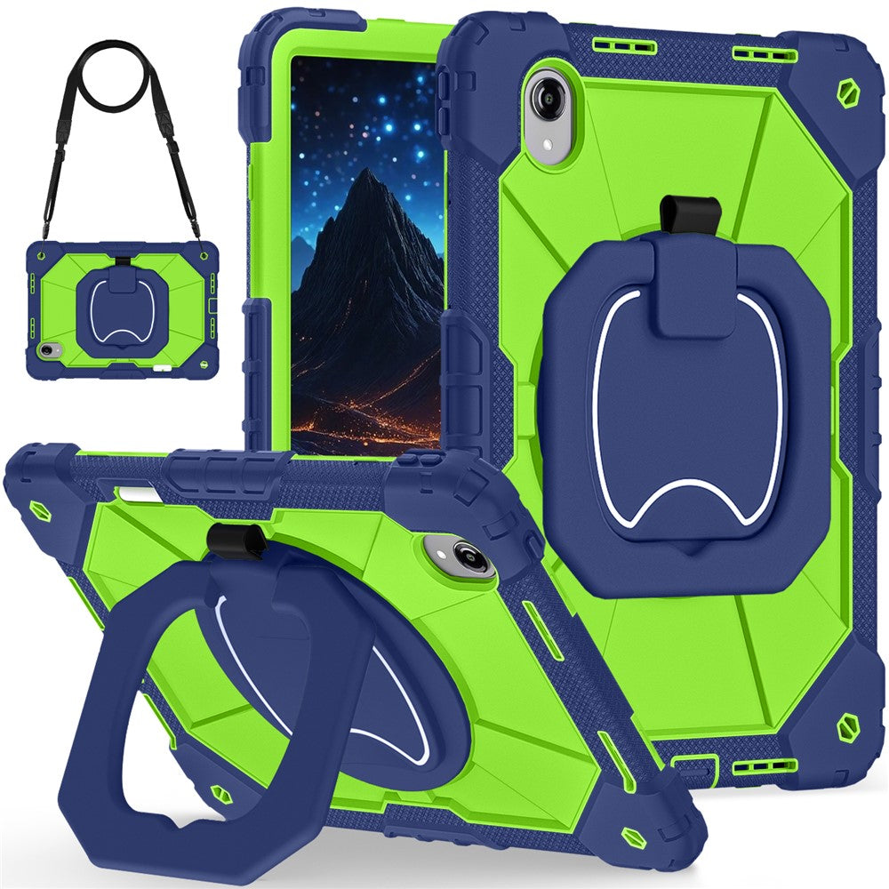 For Lenovo Idea Tab Pro Gen 2 / Xiaoxin Pad Pro 13 Case Silicone + PC Hand Grip Kickstand Tablet Cover with Shoulder Strap