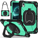 For Lenovo Idea Tab Pro Gen 2 / Xiaoxin Pad Pro 13 Case Silicone + PC Hand Grip Kickstand Tablet Cover with Shoulder Strap