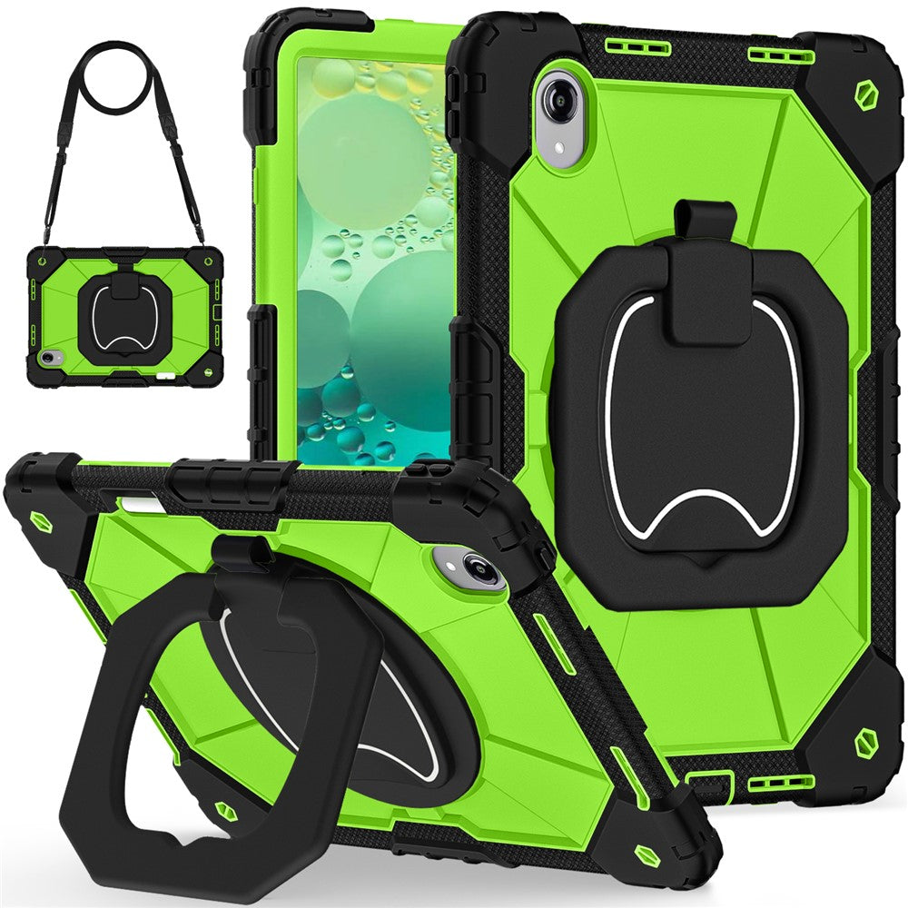 For Lenovo Idea Tab Pro Gen 2 / Xiaoxin Pad Pro 13 Case Silicone + PC Hand Grip Kickstand Tablet Cover with Shoulder Strap