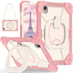 For Lenovo Idea Tab Pro Gen 2 / Xiaoxin Pad Pro 13 Case Silicone + PC Hand Grip Kickstand Tablet Cover with Shoulder Strap