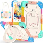 For Lenovo Idea Tab Pro Gen 2 / Xiaoxin Pad Pro 13 Case Silicone + PC Hand Grip Kickstand Tablet Cover with Shoulder Strap