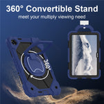 For Xiaomi Redmi Pad 2 SE Case Silicone + PC Hand Grip Kickstand Tablet Cover with Shoulder Strap