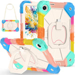 For Xiaomi Redmi Pad 2 SE Case Silicone + PC Hand Grip Kickstand Tablet Cover with Shoulder Strap