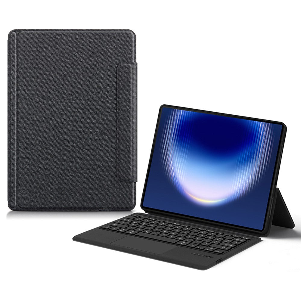 For Huawei MatePad Pro Max Leather Case + Touchpad Bluetooth-Compatible Keyboard (without Backlit)