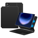 For Huawei MatePad Pro Max Magnetic Floating Bluetooth-Compatible Keyboard (English) + Leather Tablet Case