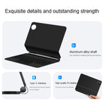 For Huawei MatePad Pro Max Magnetic Floating Bluetooth-Compatible Keyboard (English) + Leather Tablet Case