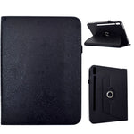 Samsung Galaxy Tab S9 / S9 FE / S10 FE-cover i læder med sommerfugleblomstermønster, tablet- og kortholder samt drejeligt stativ