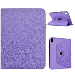 For Samsung Galaxy Tab S11 Case Butterfly Flower Imprint Leather Tablet Cover with Rotary Stand Card Holder