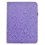 For Samsung Galaxy Tab S11 Case Butterfly Flower Imprint Leather Tablet Cover with Rotary Stand Card Holder