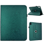 For Samsung Galaxy Tab S11 Case Butterfly Flower Imprint Leather Tablet Cover with Rotary Stand Card Holder