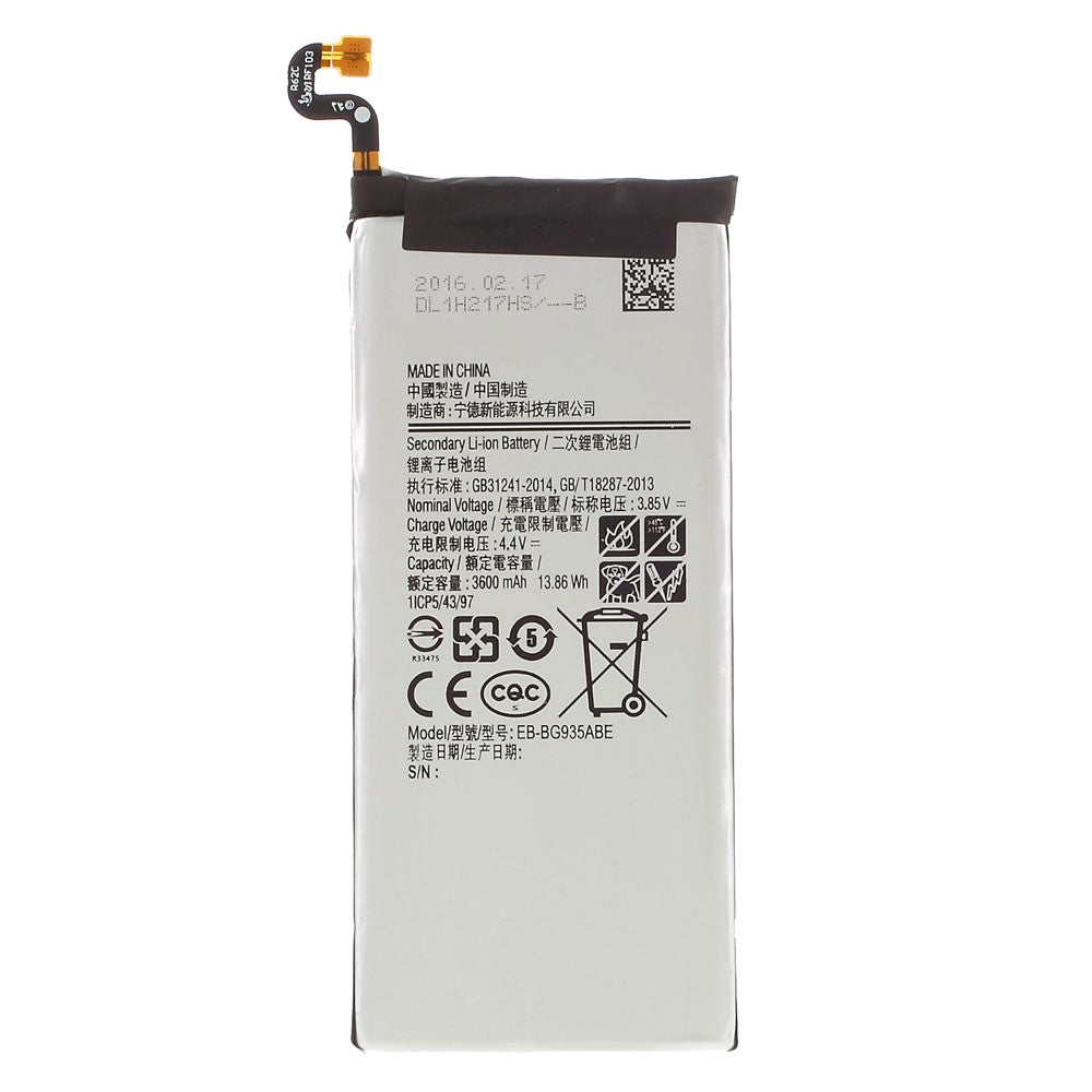 For Samsung Galaxy S7 edge 3.85V 3600mAh Rechargeable Li-ion Battery Part (Encode: EB-BG935ABE) (without Logo)