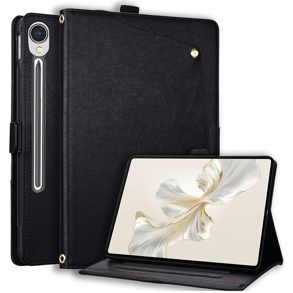 Til Samsung Galaxy Tab S9 FE / Tab S10 FE / Tab S10 Lite Cover Frontlomme Business Læder Tablet Cover med Kortlomme Stand