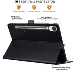 Til Samsung Galaxy Tab S9 FE / Tab S10 FE / Tab S10 Lite Cover Frontlomme Business Læder Tablet Cover med Kortlomme Stand