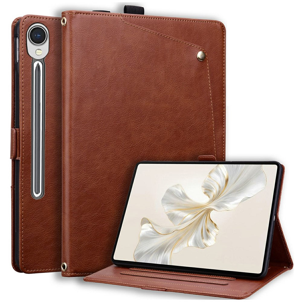 Til Samsung Galaxy Tab S9 FE / Tab S10 FE / Tab S10 Lite Cover Frontlomme Business Læder Tablet Cover med Kortlomme Stand