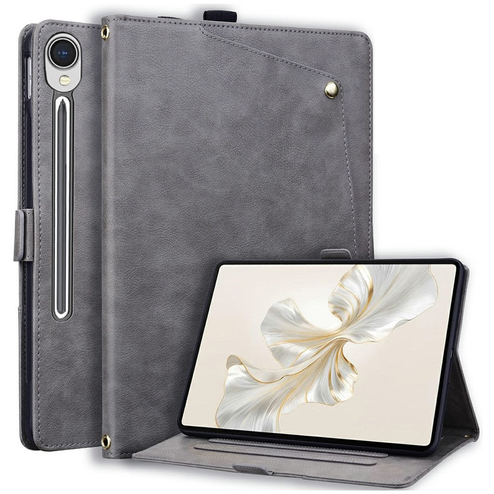Til Samsung Galaxy Tab S9 FE / Tab S10 FE / Tab S10 Lite Cover Frontlomme Business Læder Tablet Cover med Kortlomme Stand