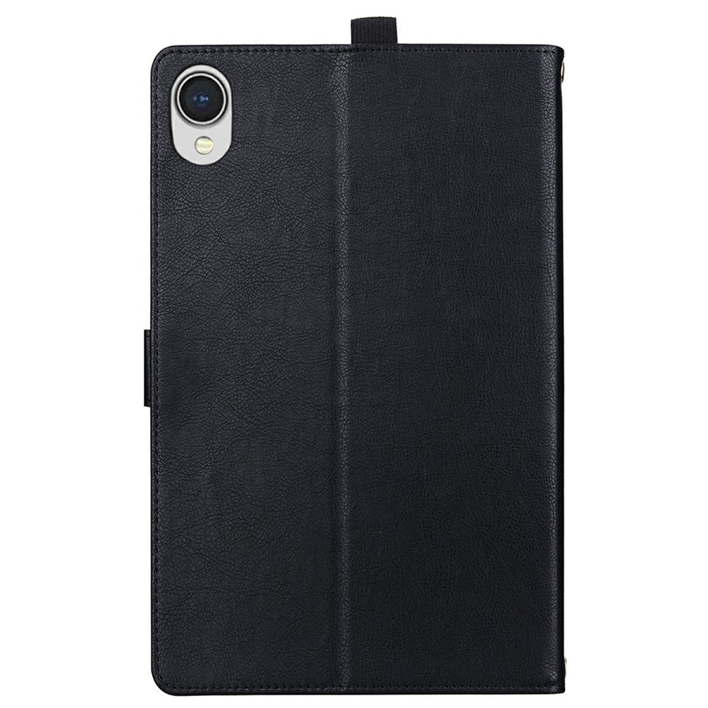 For Samsung Galaxy Tab S11 Case Front Pocket Business Leather Tablet Cover with Card Holder Stand