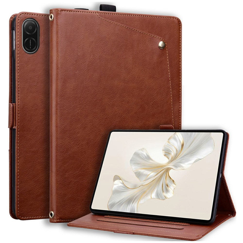 For Honor Pad X8a  /  Pad X8b Case Front Pocket Business Leather Tablet Cover with Card Holder Stand