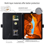 For Honor MagicPad 4  /  MagicPad 3 Pro 12.3 Case Front Pocket Business Leather Tablet Cover with Card Holder Stand