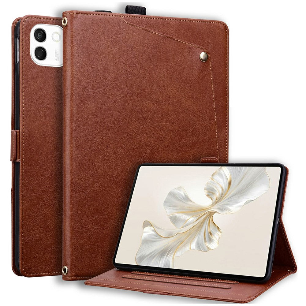 For Honor MagicPad 4  /  MagicPad 3 Pro 12.3 Case Front Pocket Business Leather Tablet Cover with Card Holder Stand