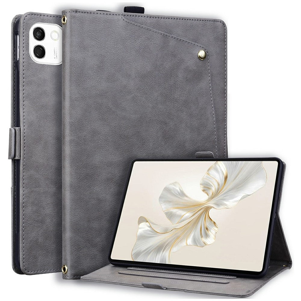 For Honor MagicPad 4  /  MagicPad 3 Pro 12.3 Case Front Pocket Business Leather Tablet Cover with Card Holder Stand